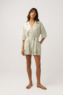 Rhythm - Mameluco Maisy Check Vacay - Salvia - Mujer