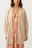 Rhythm - Cárdigan de punto oversize - Avena - Mujer