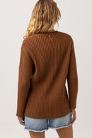 Rhythm - Maille Daisy Knit Jumper - Chocolate - Femme