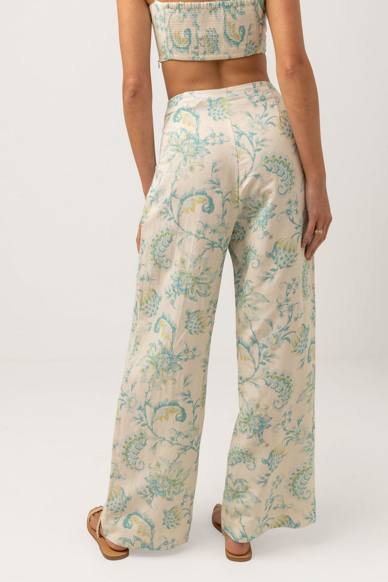 Rhythm - Pantalon Cairo Wide Leg - Blue - Femme