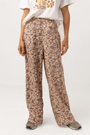 Rhythm - Pantalon Drifter Floral - Chocolate - Femme