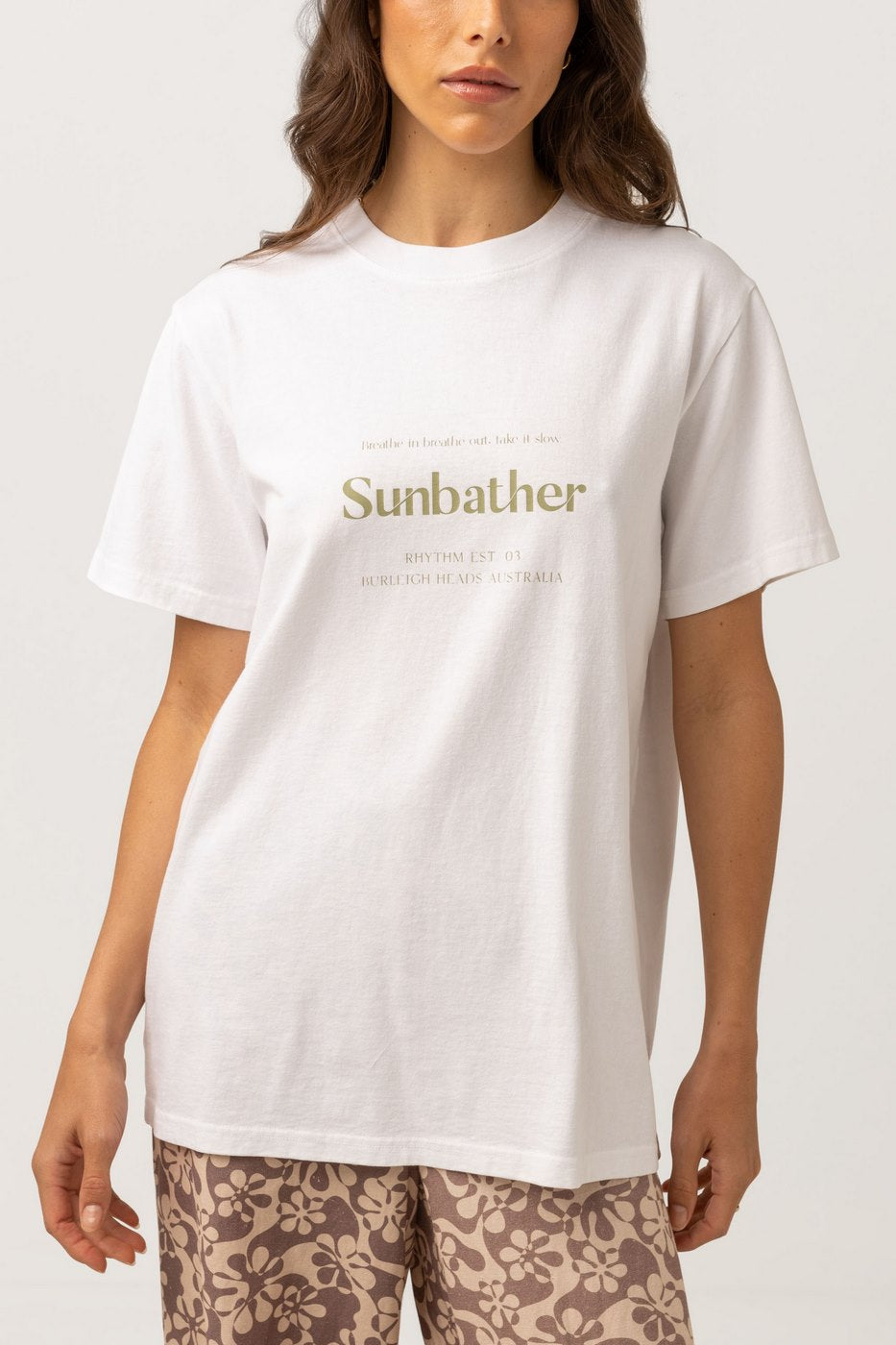 Rhythm - Take It Slow T-Shirt - Vintage White - Women