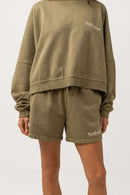 Rhythm - Short Sunbather - Washed Olive - Femme