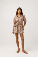 Rhythm - Shorts florales Drifter - Chocolate - Mujer