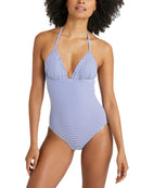 Maillot Une Pièce Froufr - Bleu Moyen Raye - Femme