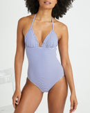 Maillot Une Pièce Froufr - Bleu Moyen Raye - Femme