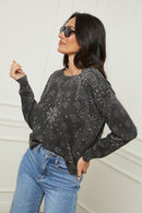 Edmond Bandana Print Sweater Anthracite