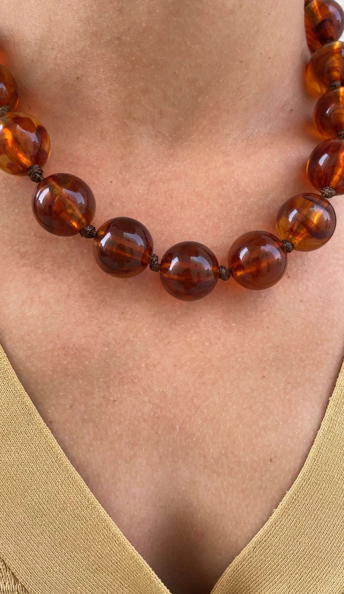 Terracotta Pearl necklace