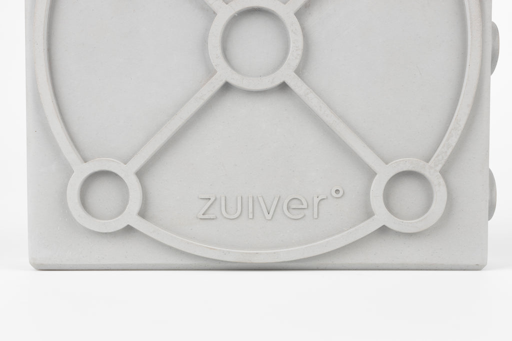 Graphic Plat - Vase - Concrete - Gray