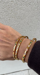 Colored Bangle Bracelet