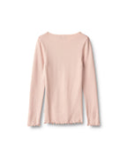 T-Shirt Côtelé Manches Longues Reese - Dim Rose