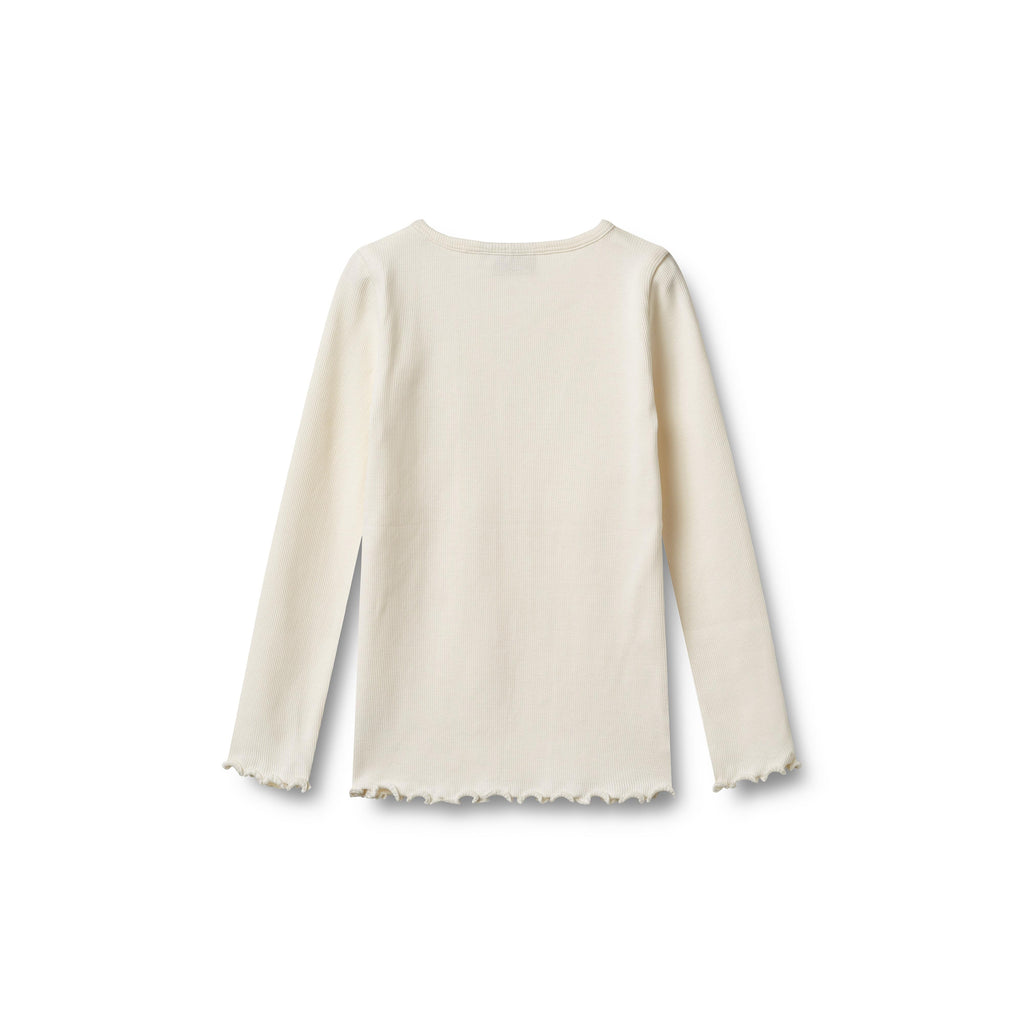Set di 2 t-shirt a coste a maniche lunghe Ida - Rosa cipria