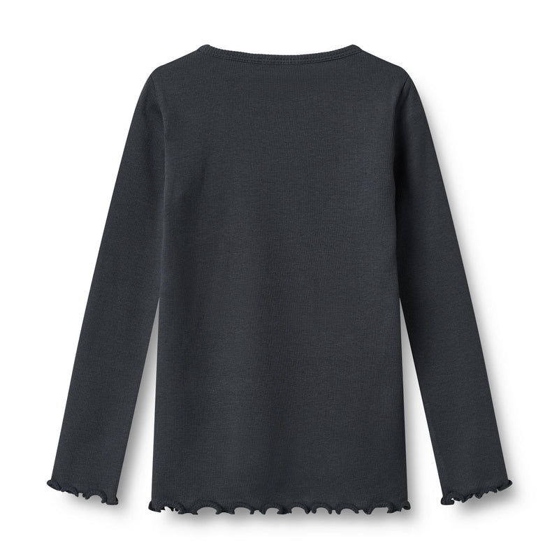 Camiseta de manga larga Ida - Azul marino - Niño