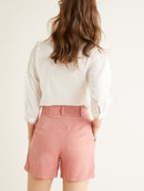 Short Lyocell - Rose Uni - Femme