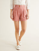 Short Lyocell - Rose Uni - Femme