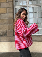 Veste polaire rayée Carmen