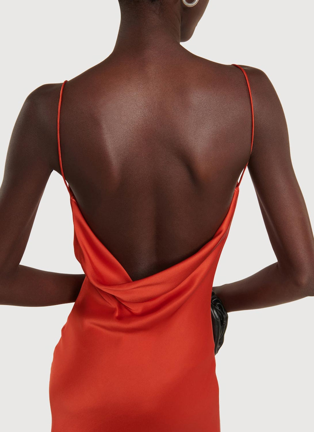 Stella Mc Cartney - Robe Draped Slip - Scarlet Red - Femme