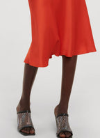 Stella Mc Cartney - Robe Draped Slip - Scarlet Red - Femme
