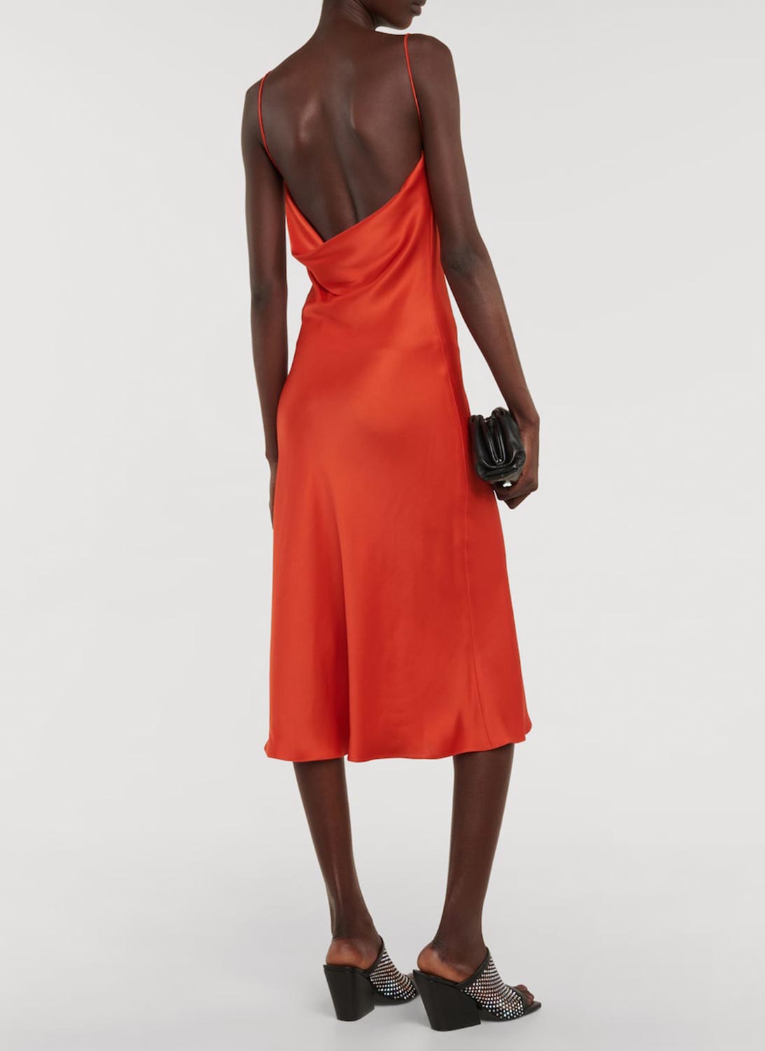 Stella Mc Cartney - Robe Draped Slip - Scarlet Red - Femme