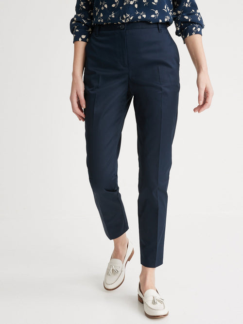 Pantalon Cig Satin De Co - Beige Clair Uni - Femme