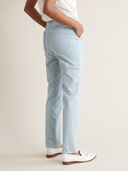 Pantalon Cargo Raye - Bleu Moyen Raye - Femme