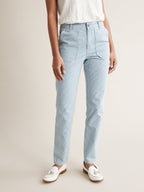 Pantalon Cargo Raye - Bleu Moyen Raye - Femme