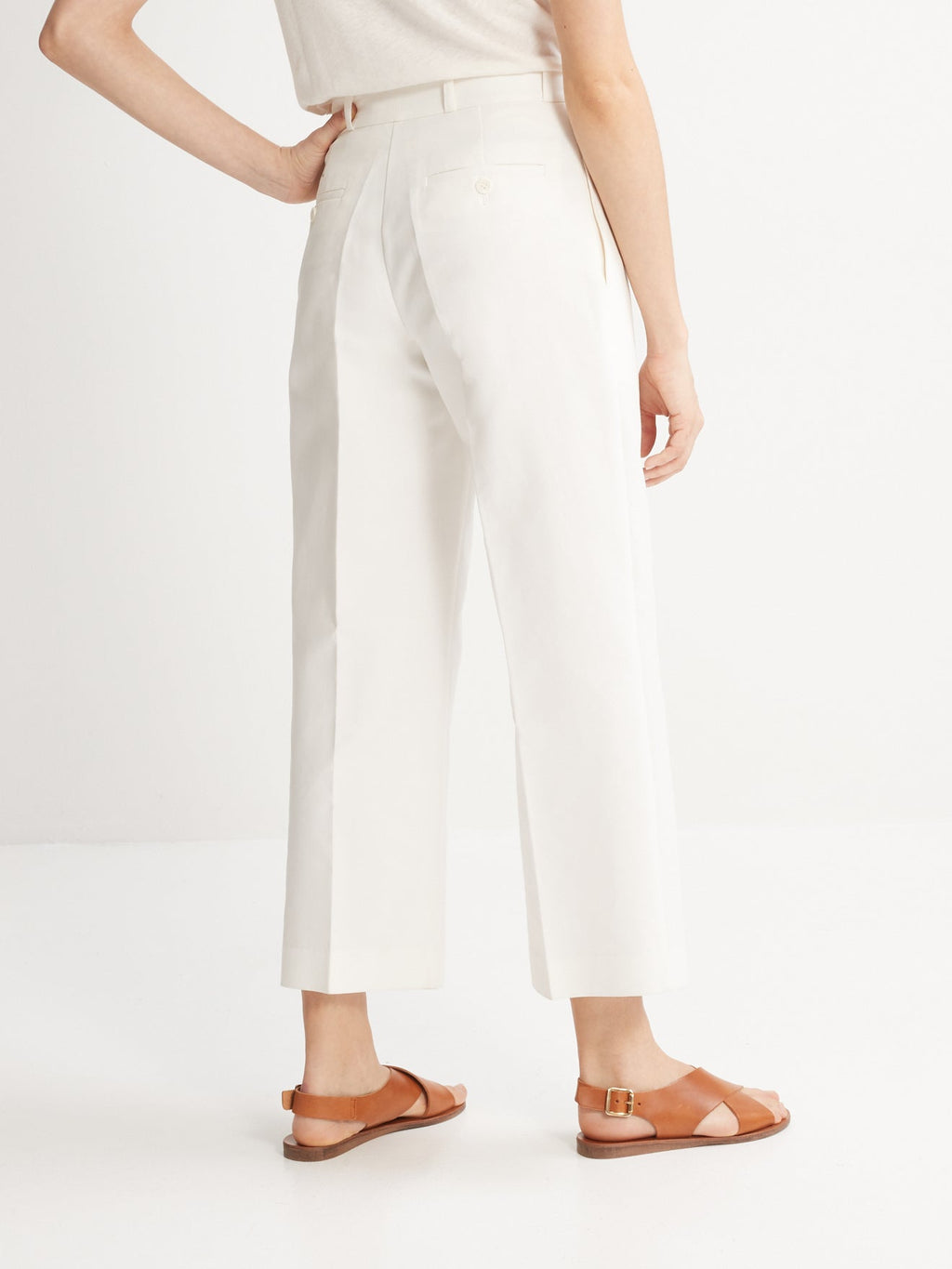 Pantalón Structure - Blanco Gris Medio - Mujer