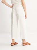 Pantalón Structure - Blanco Gris Medio - Mujer