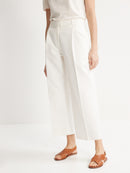Pantalon Structure - Blanc Moyen Grise - Femme