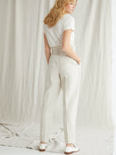 Pantalón Ctn Lin - Beige Claro China - Mujer