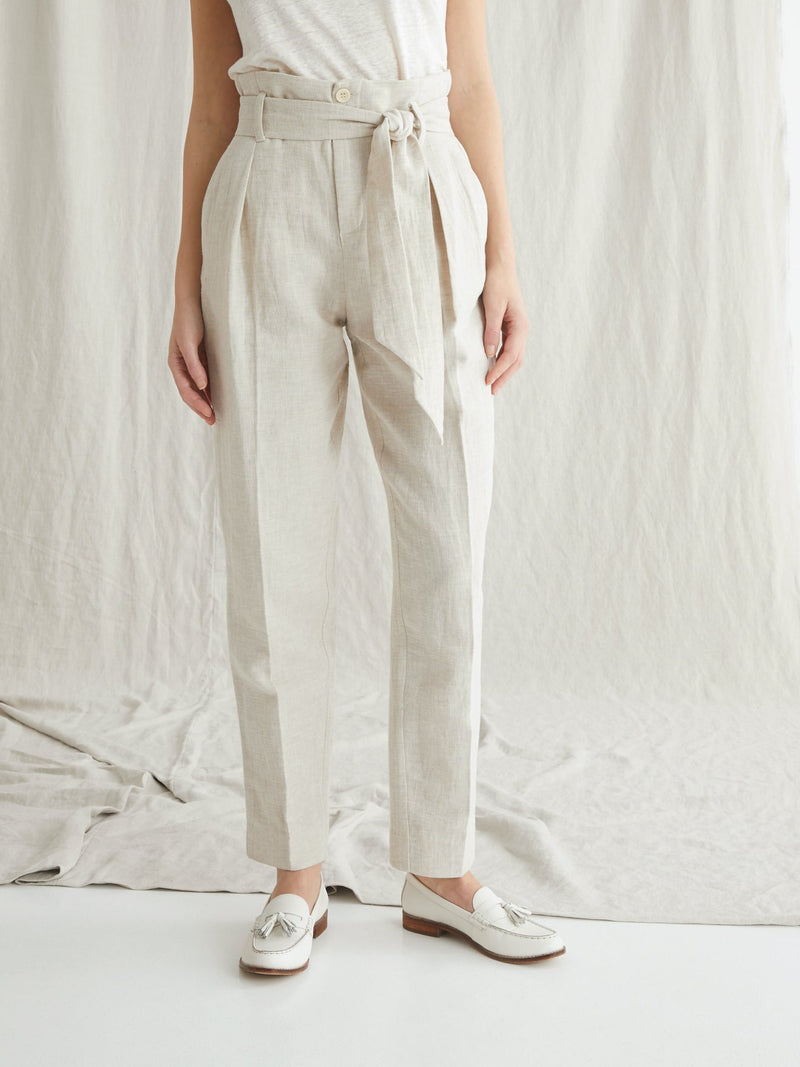 Pantalón Ctn Lin - Beige Claro China - Mujer