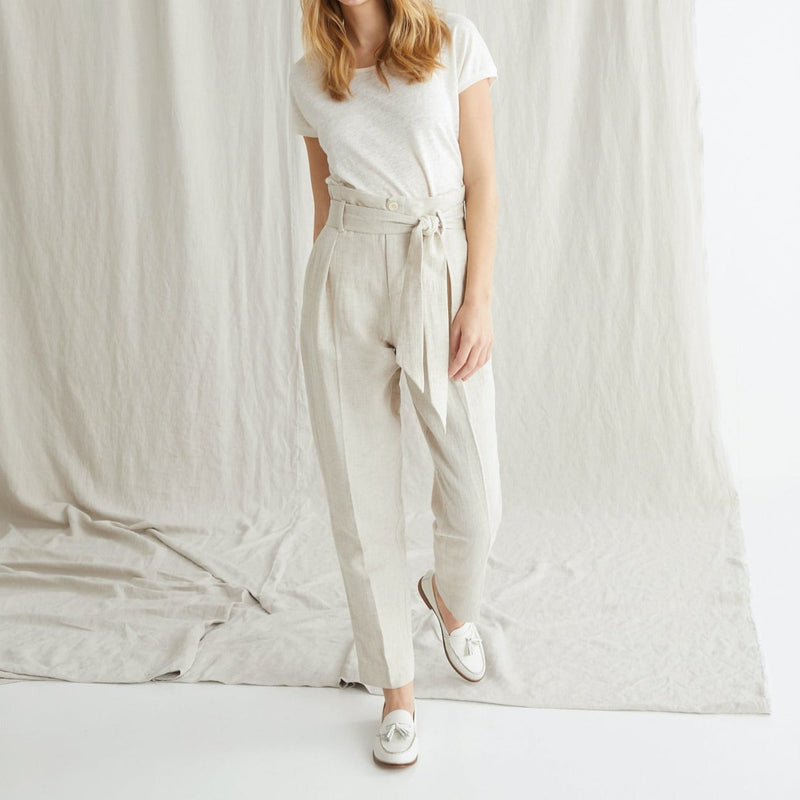 Pantalón Ctn Lin - Beige Claro China - Mujer