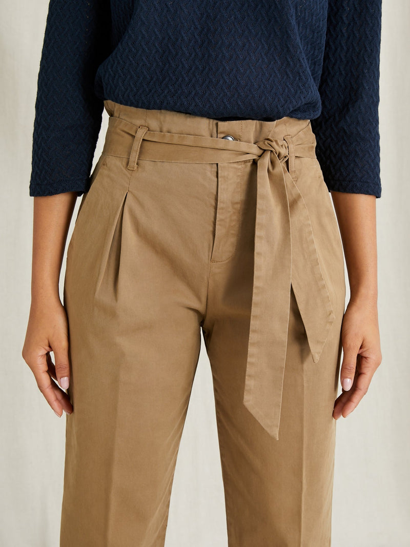 Carrot Cotton C - Liso Beige Claro - Mujer