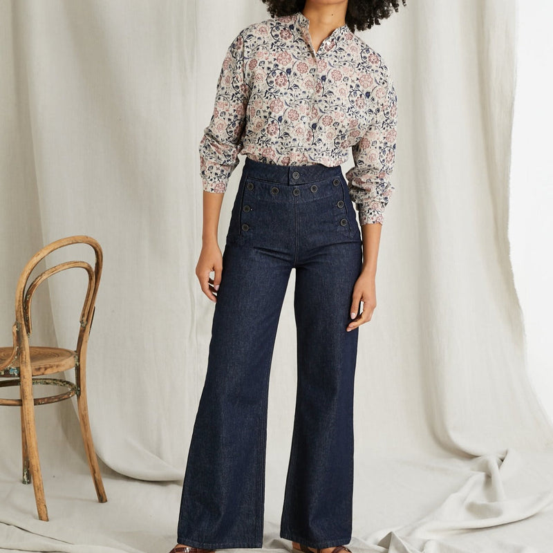 R Bridge Denim Jeans - Dark Blue DelaJacket - Women