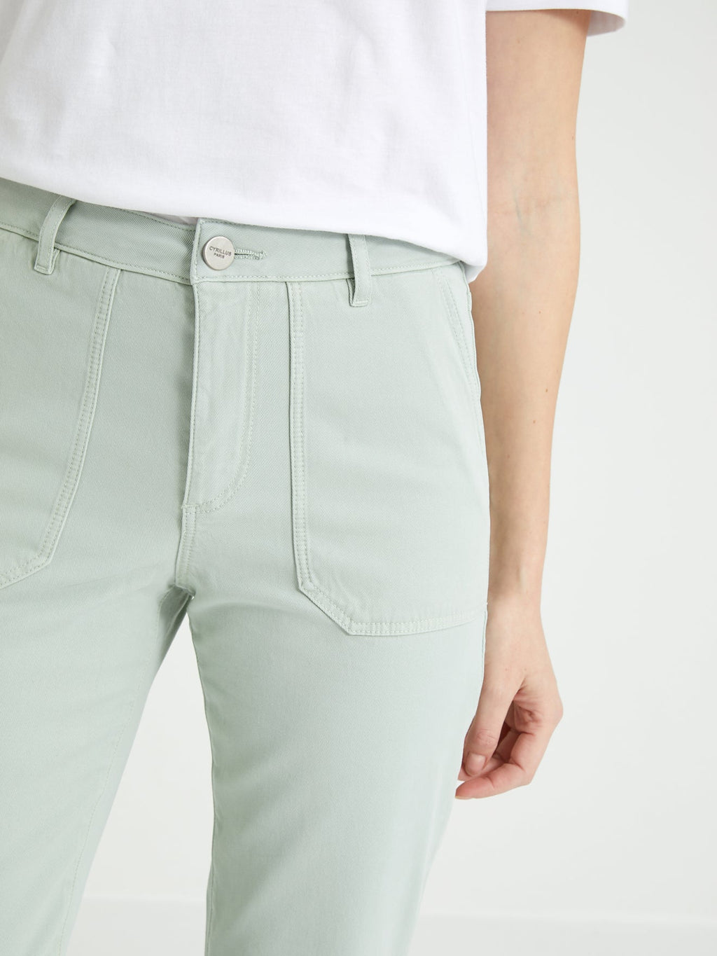 Pantalón Cargo Coto - Verde Claro Grisáceo - Mujer
