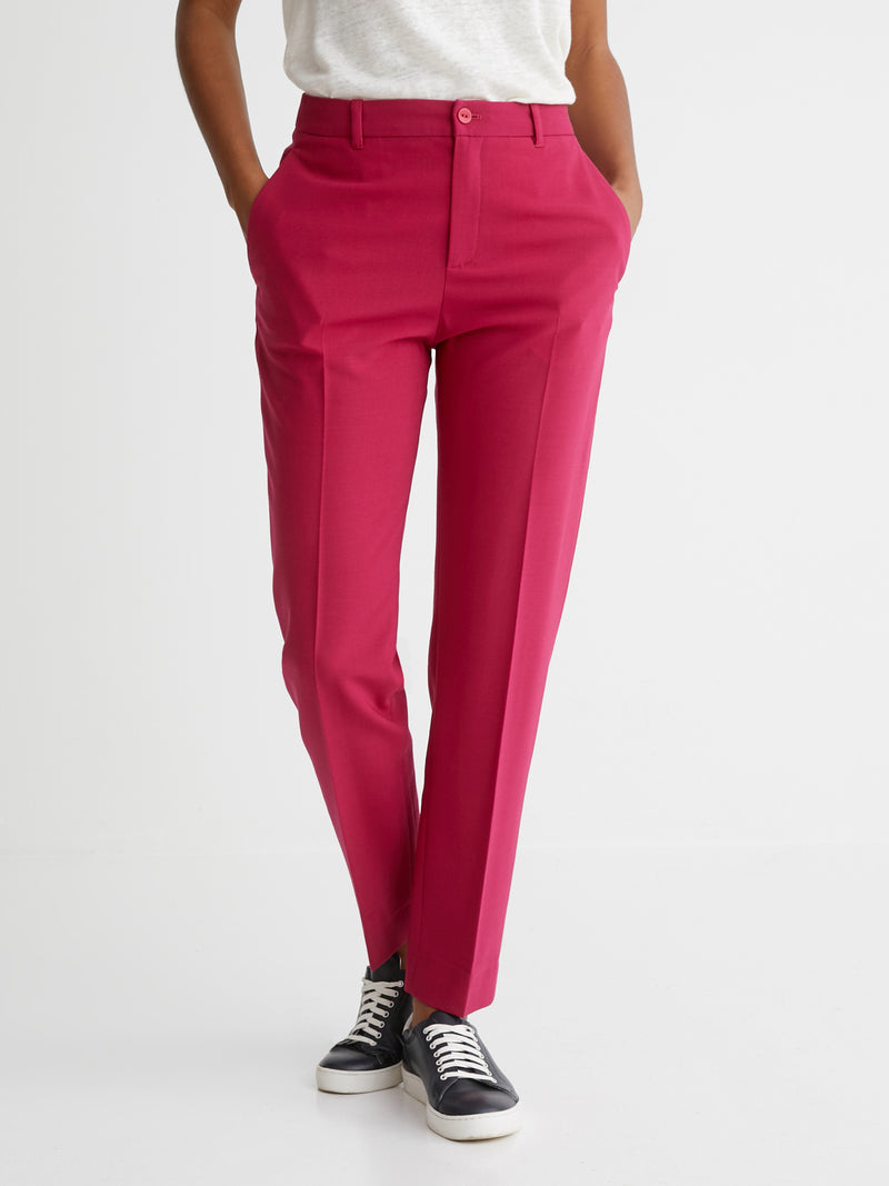 Cyrillus - Pantalon  Fushia - Rose Vif Uni - Femme