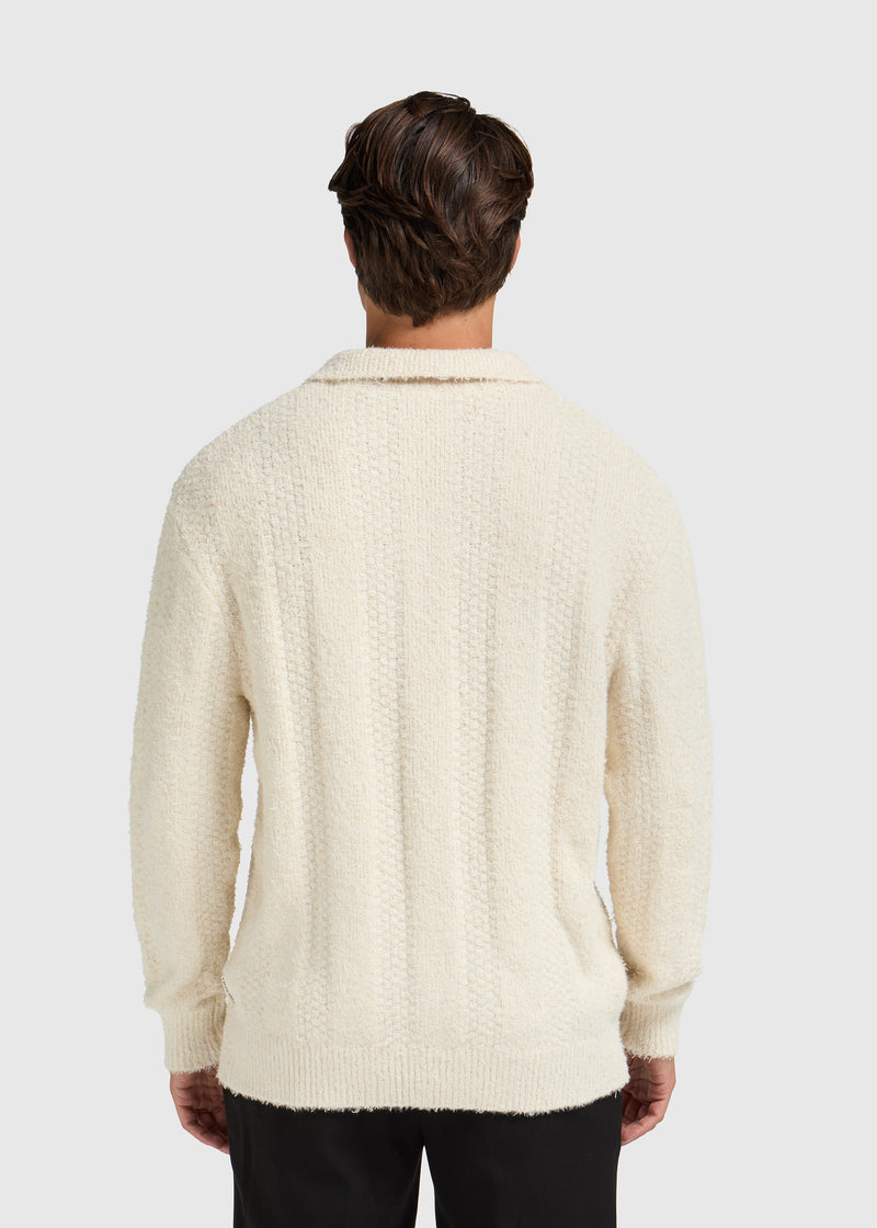 Polo de jacquard - Crudo