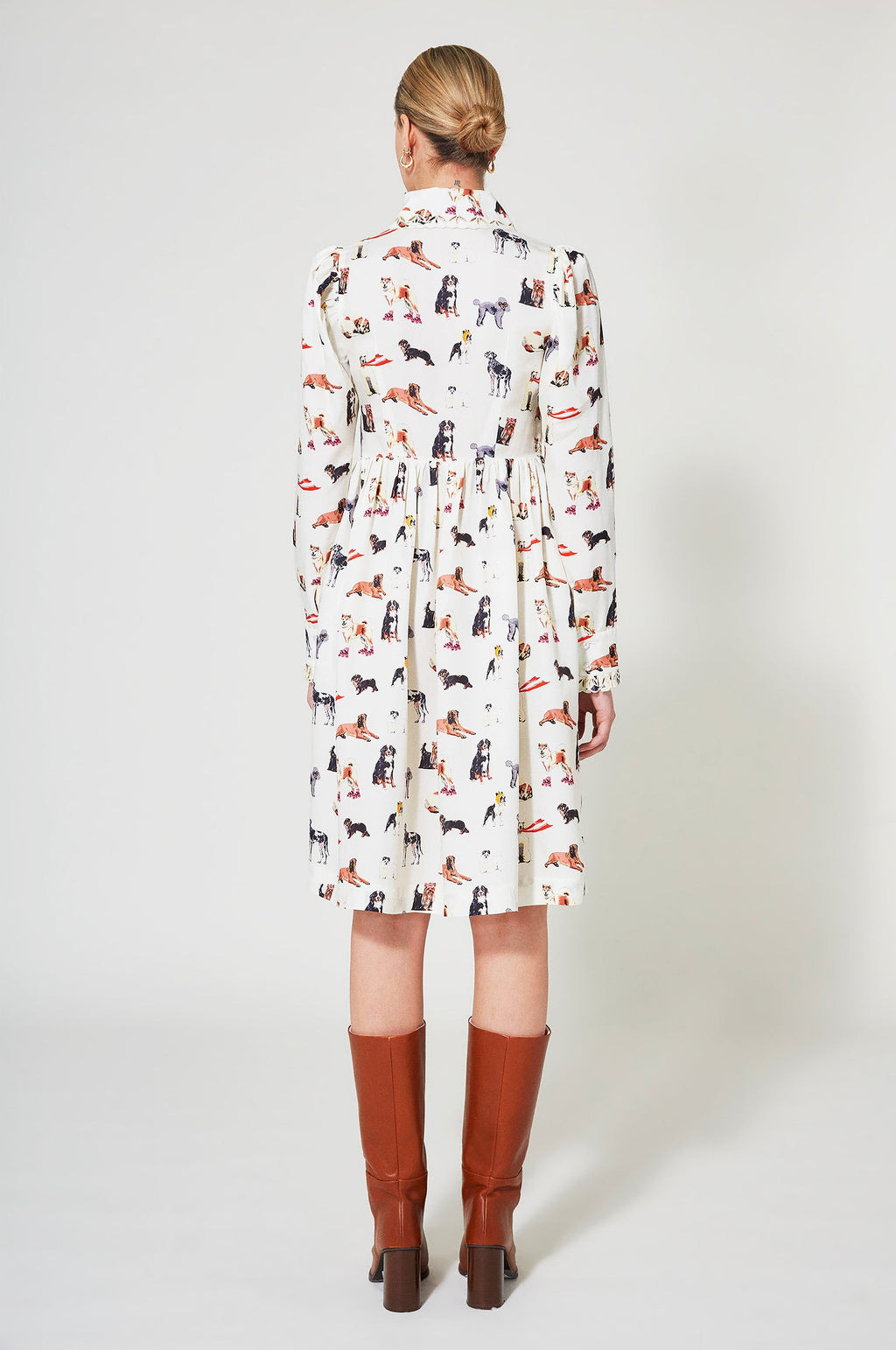 Robe Babydoll Doggy - Ecru