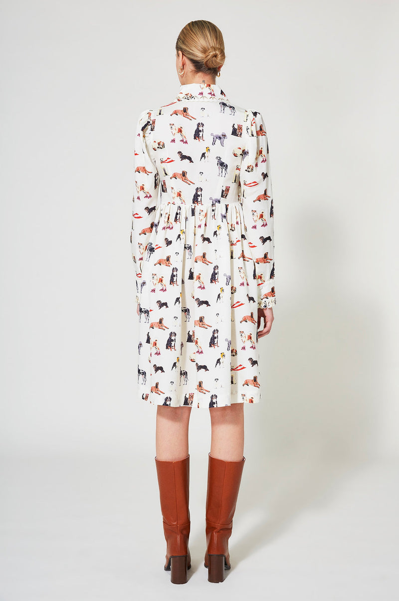 Robe Babydoll Doggy - Ecru