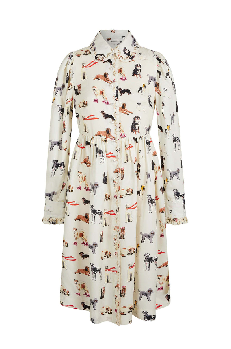 Robe Babydoll Doggy - Ecru