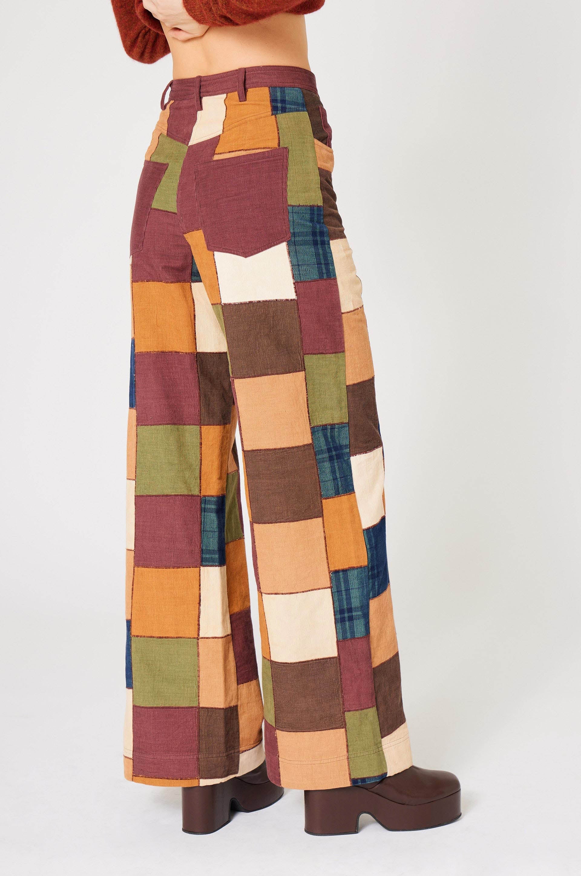 Damier Velours Trousers