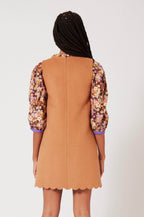 Gabardine Dress - Camel