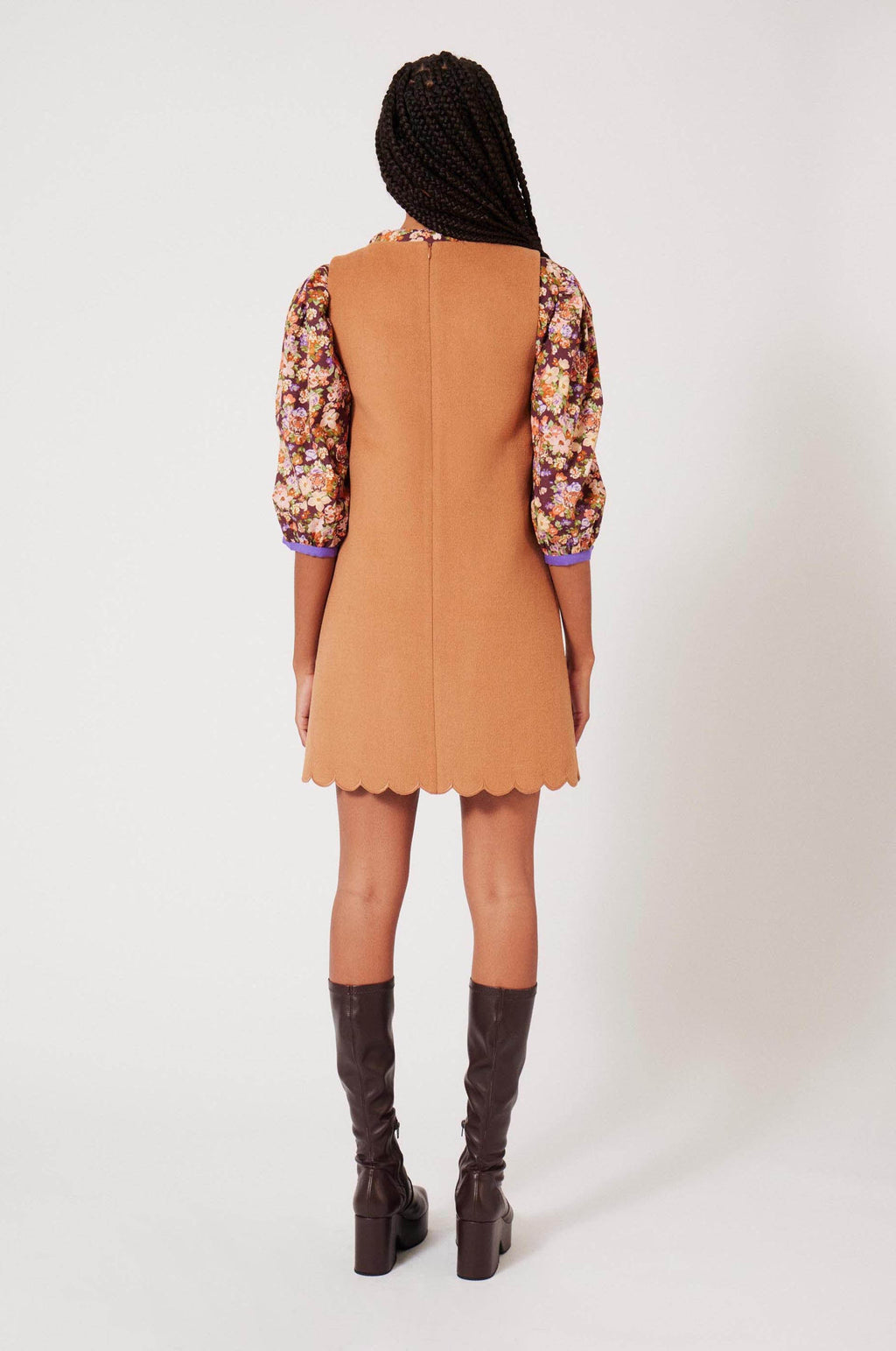 Gabardine Dress - Camel