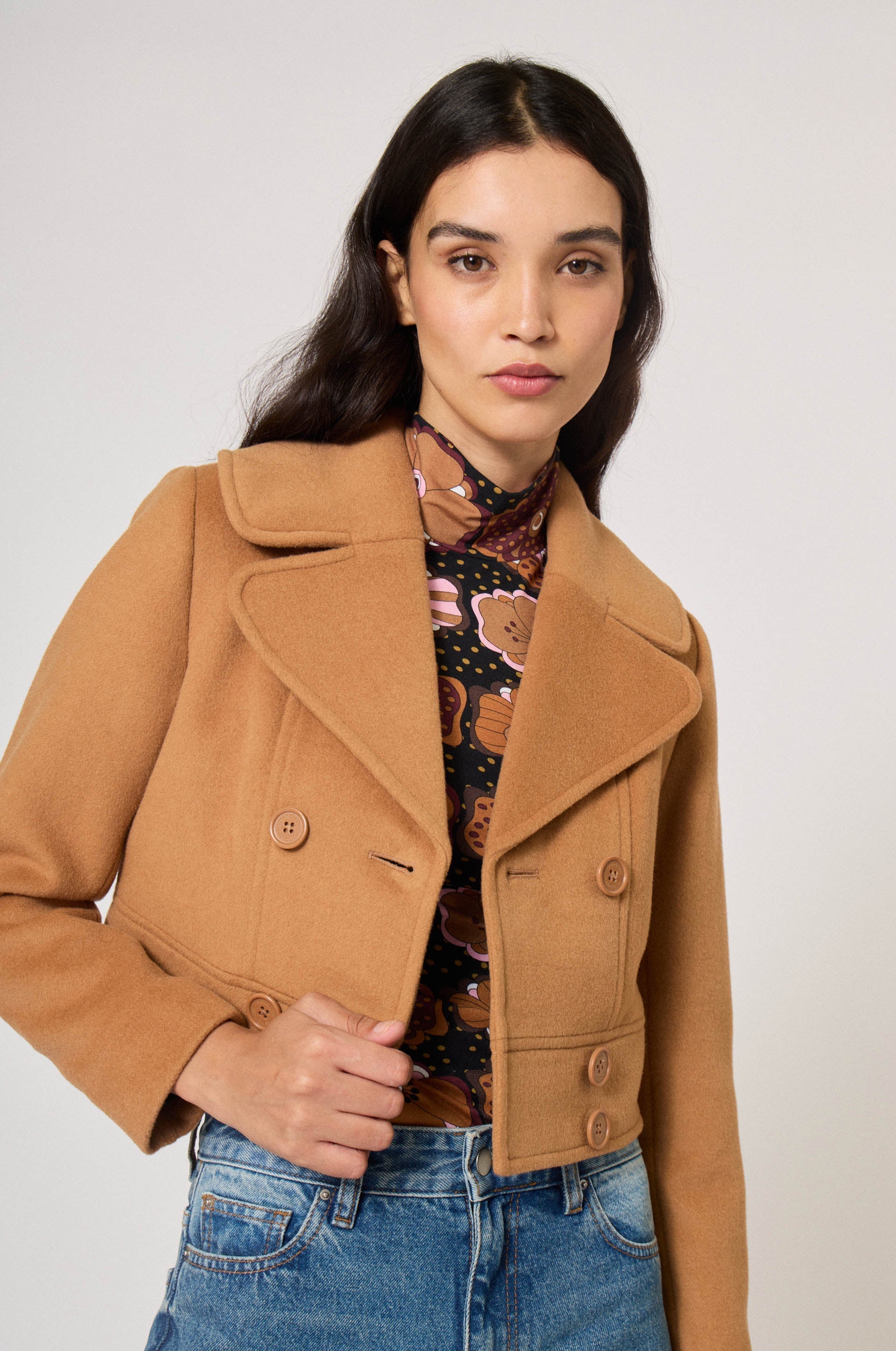 Gabardine Jacket - Camel