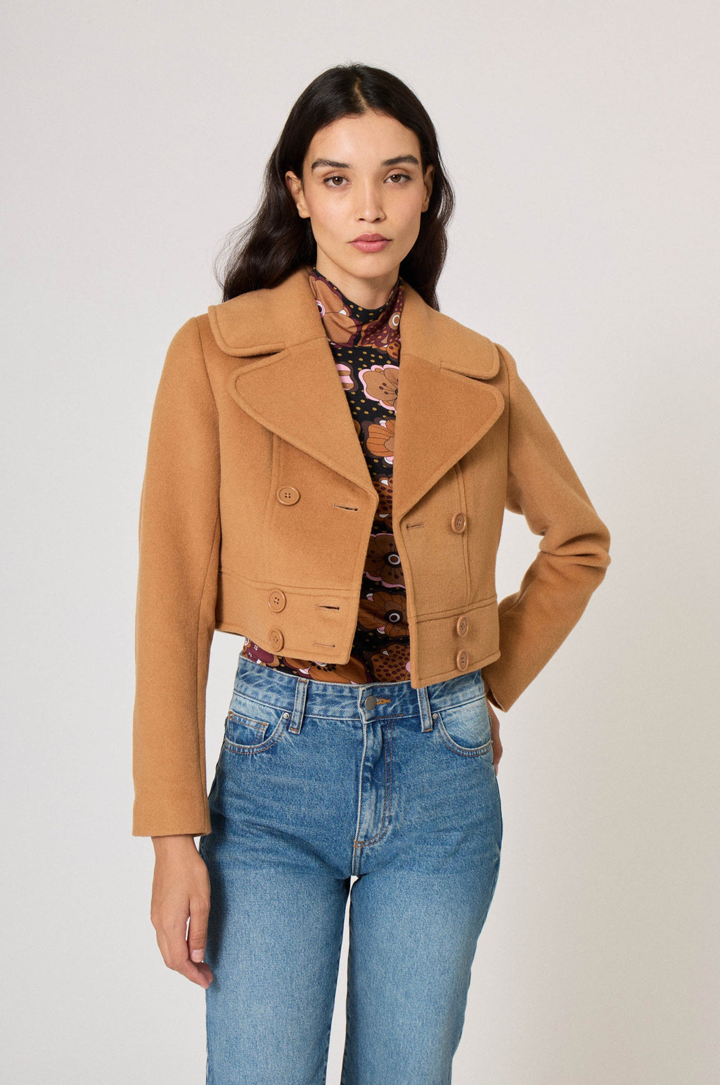 Gabardine Jacket - Camel