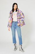 Natacha Birds Down Jacket - Pastel Floral