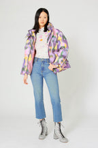 Natacha Birds Down Jacket - Pastel Floral