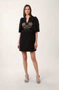Vestido Corto Coquillage - Negro