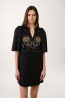 Robe Courte Coquillage - Noir