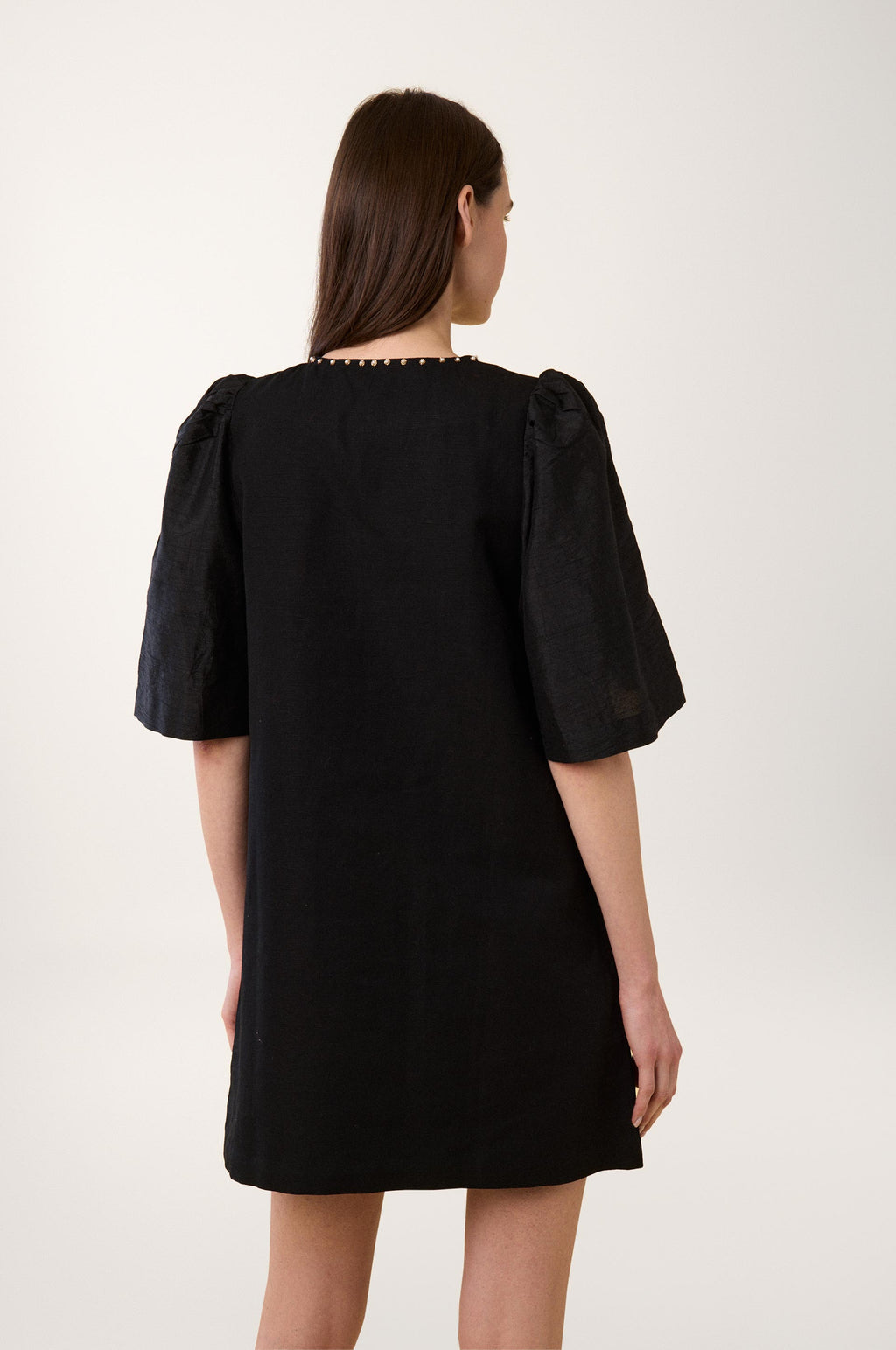 Vestido Corto Coquillage - Negro